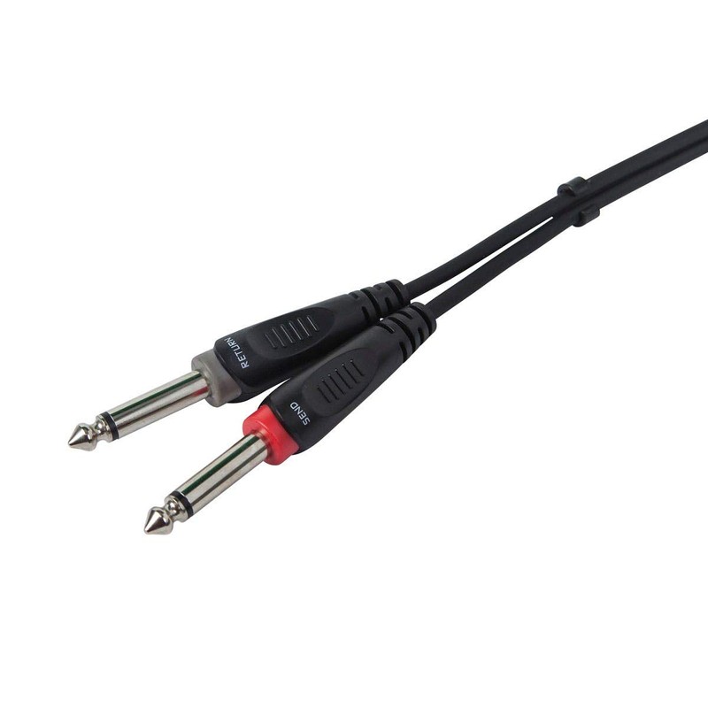 Monoprice 1/4-Inch TRS Male to Dual 1/4-Inch TS Male Insert