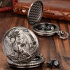 Mini DND Dice Set with Steampunk Dragon Pocket Watch Shell