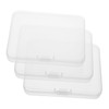 Gatuida 3pcs Clear Plastic Containers for Eyelash Packing Storage Durable