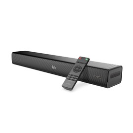 Heymell Compact 60cm/23 Inch 2.1ch Bluetooth Small Sound Bar for Smart TV 22"-43", Computer, PC. Dialogue Enhancer, HDMI ARC Optical Aux.Voyage 202