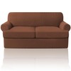 PrinceDeco T Cushion Loveseat Slipcover 3 Pieces Sofa Covers for