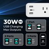 KMC USB-C PD Surge Protector 3-Outlet Power Strip 2-Pack, 30W
