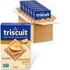 Triscuit Smoked Gouda Whole Grain Wheat Crackers, Lunch Snacks, Bulk