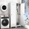 LUCYPAL Broom Closet Storage Cabinet,65" H Metal Cleaning Tool Cabinets