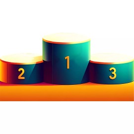 Wet Paint SP13170 Winner Podium Prize First 1st Second Third Place Cardboard Cutout Stande