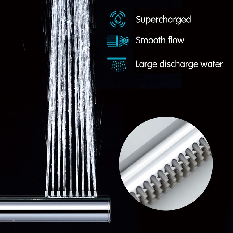 MINSHUXI Hand Shower Head for Bathroom Shower Head Water-Saving Shower