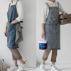 Very Belly Apron Denim Jeans, Women's, Unisex, H-Type, blue (light)