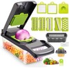 Vegetable Chopper and Slicer, 16-in-1 HEAVY DUTY Kitchen Mandoline, Multi-Function