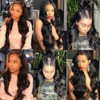 Closure Human Hair 4X4 Body Wave 12 Inch Transparent Lace
