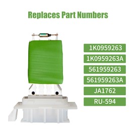 Insvrecho Blower Motor Resistor Replacement for 1K0959263A Volkswagen Jetta 2005-2014 Passat 2006-2010 Tiguan 2009-2017 Beetle Golf CC Eos GTI R32 Rabbit