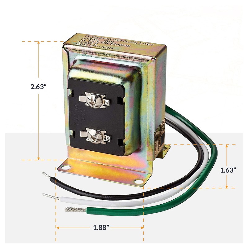 Newhouse Hardware Electric 2-Tone Door Bell Chime Kit with 16V