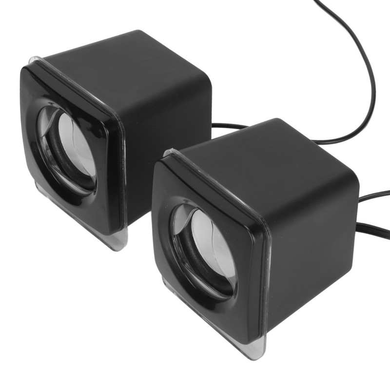 1 Pair Mini USB2.0 Speaker Computer Laptop Desktop Wired Stereo