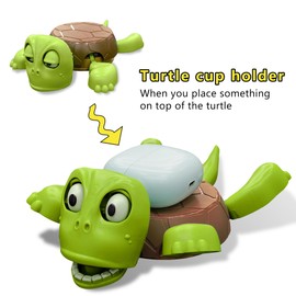TZBDRUIS Turtle Cup Holder Funny, Screaming Sea Turtle Coaster with Funny Expression & Moving Limbs, Coasters for Drinks, Gag Gift for Tortoise Lover