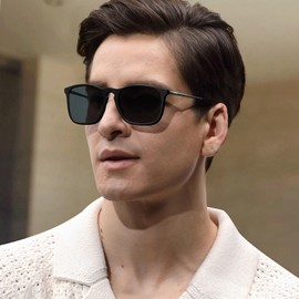 CARFIA Vintage Polarized Sunglasses for Men Lightweight Durable Design with UV Protection CA5200