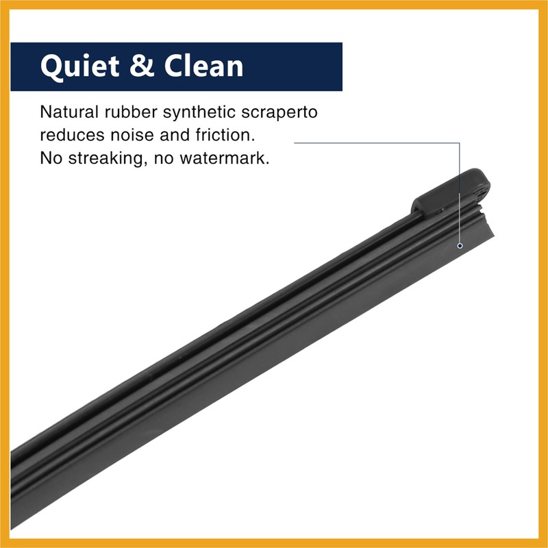 Partuto Rear Windshield Wiper Blade Arm Set 335mm 13 Inch