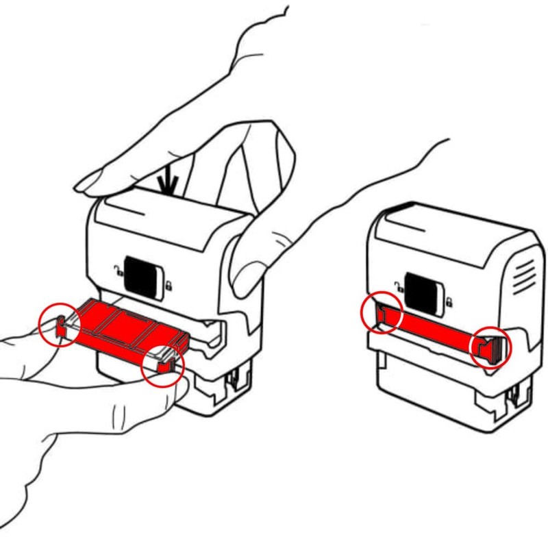 Trodat Stamp 4912 Office Printy with English Text PRIVATE &