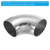 PATIKIL 2 Inch OD Stainless Steel Butt, 4 Pack 90
