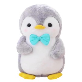 Wishstar Cuddly Toy Penguin Plush Toy for Girls, Soft Toy Cuddly Toy for Cuddling & Playing, Plush Toy Penguin Gift, Pudgy Penguins Plush for Girls (Penguin with Blue Bow Tie, 25 cm)