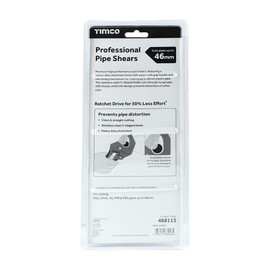 TIMCO Professional Pipe Shears - Hard Wearing - Fast Cutting V-Shaped Blade - Excellent for Use on Plastic Pipe - 0-46mm
