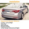 Abodvu Compatible with Hyundai Sonata Rear Bumper Reflector 2015-2017,Left Driver