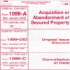 IRS 1099-A 2022 IRS Forms Package - 4 Total Forms;
