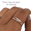 Hammered Ring, Thin Stacking Rings, Minimalist Rings for Women, Rose