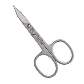 Otto Herder Extra Sharp Combined Skin and Nail Scissors Rustproof in Case - Toenail Scissors for Thick Nails and Protruding Cuticles