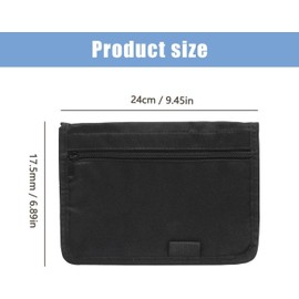 WADY Organizador Multifuncional para Auto con 6 Bolsillos, Porta Documentos para Automóvil y Porta Pasaporte para Carro,Fabricado en Resistente Tela Oxford 600D, Compatible con Todos los Vehículos