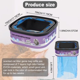 Cat Litter Refill for Cat Genie Standard, Enhanced and Extra Large Litter Box Refill, 15 ft. 2 Boxes, Ultra Odor Control Scented