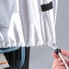 Kawadomi Seisakusho Bicycle Cycle Cover, Half Long, KW-373SL Silver