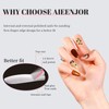 Aieenjor Nail Tips, Pack of 480 Short Coffin, Full Cover
