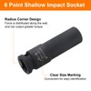 sourcing map 9/16 Inch SAE Deep Impact Socket 1/2 Inch