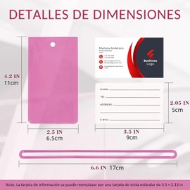 10 Piezas Etiquetas para equipaje de Viaje,tags para maletas de viaje impermeables con Dirección, identificador de maletas de viajes Duradero,para Viajes en Avión y Crucero