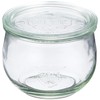 WECK WE-744 Tulip Shape Glass Storage Container, 16.9 fl oz