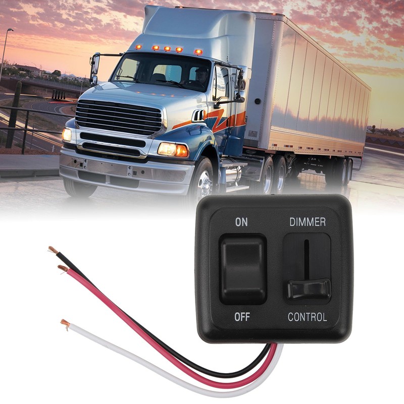 12 Volt DC Dimmer Switch, 10A 12V DC Toggle Switch