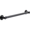 DELTA FAUCET 41624-RB Traditional 24" Grab Bar with Concealed Mounting,