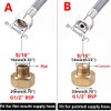 Brass Tap Adapter, Pipe Fitting Converter EU G1/2 Thread to