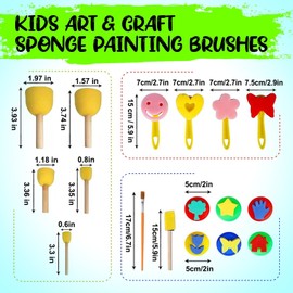 IMD BALIS STORE Stencils for Painting with Kids Paint Brushes Toddler Craft Kids Drawing Tools
