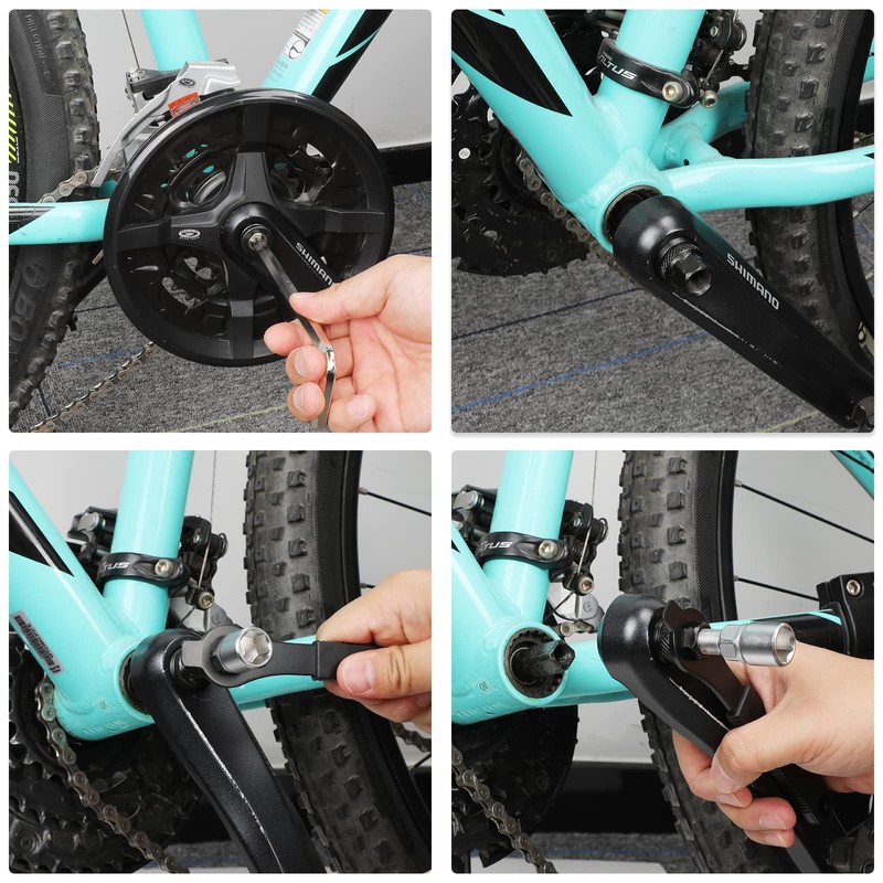 Oumers Bike Crank Puller Tools, Bike Bottom Bracket Remover for