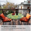 Yesad Mantel impermeable con elástico para mesas redondas de 36"