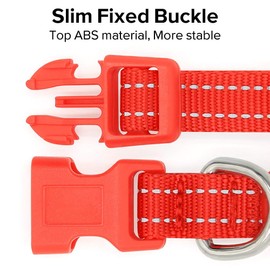 BSEEN LED Small Dog Collar - Adjustable USB Rechargeable Glowing Led Puppy Collar, Light Up Pet Collars for Small Dogs& Cats (Red, XS)