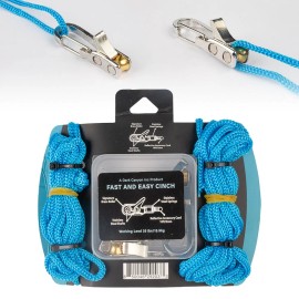 Unbranded 6 Hooks Rope with Roller Tensioner Lock Buckle Tie Down Rope Cargo Tightening KU