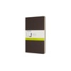 Moleskine CH018P2 Large Plain Cahier Journal - Coffee Brown (Pack