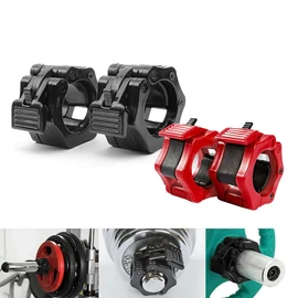 4PCS 50mm Barbell Clamp Collar Clip Olympic Weightlifting Lift Spring Lock