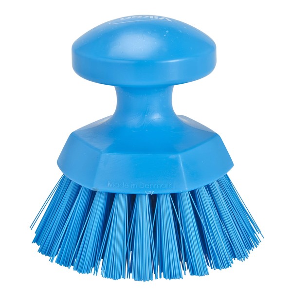 Vikan, Blue Brush,Scrub,Round,Stiff,5",PP/PBT, 3885