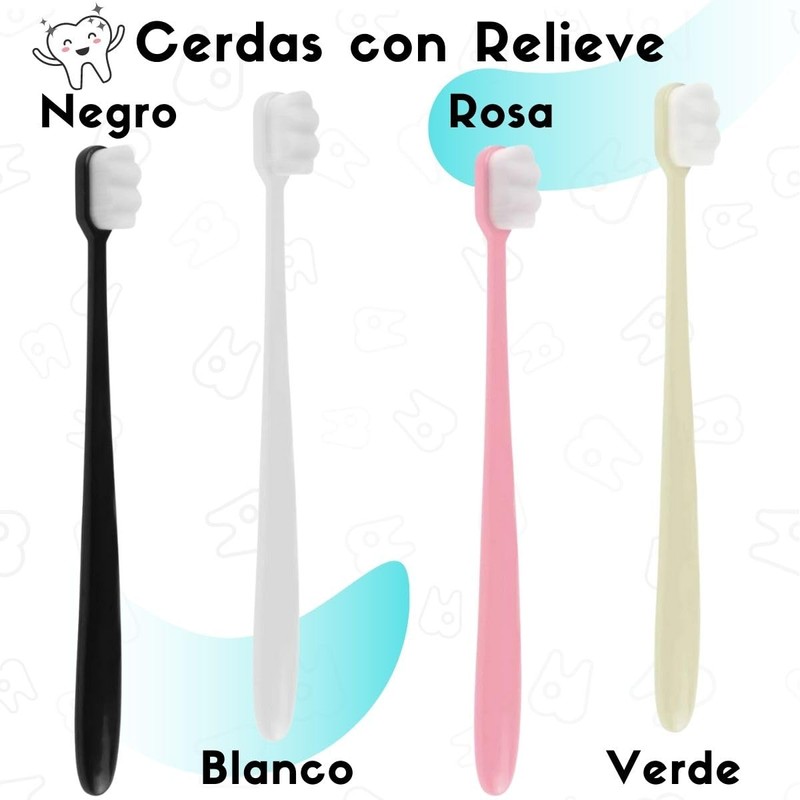 VERALY.MX - 10 Piezas Cepillo de dientes Cerdas Suave Ultrafino