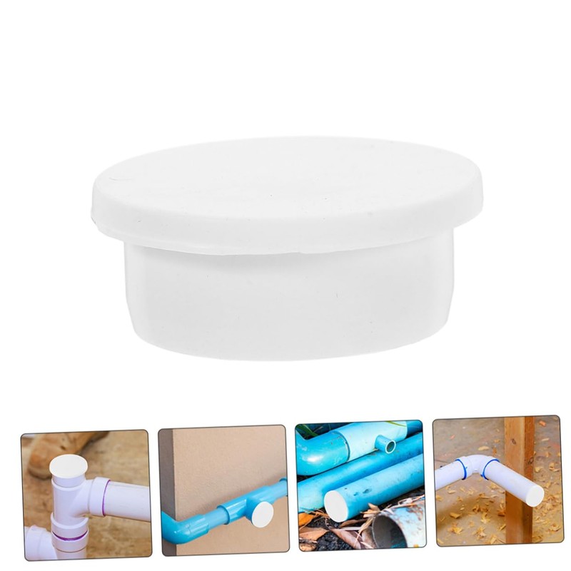 CHILDWEET Sturdy PVC Pipe End Cap Bathtub Drain Stopper Sink