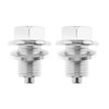 ECSiNG 2PCS Magnetic Oil Pan Plug with Gasket for Car