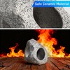 ZHABAYEN 10PCS Fish Tank Decorations Aquarium Plants with Ceramic Cave