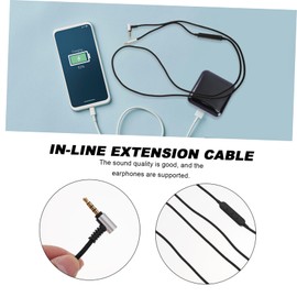 LABRIMP 1Pc Line Earphone Cable for Headsets High Performance Audio Connection Wire Compatible Noise Isolation Interference Design